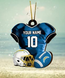 Los Angeles Chargers NFL Sport Ornament Custom Name And Number