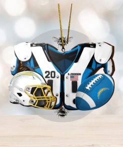 Los Angeles Chargers NFL Sport Ornament Custom Your Name And Number