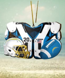 Los Angeles Chargers NFL Sport Ornament Custom Your Name And Number