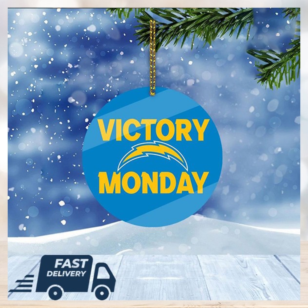 Los Angeles Chargers NFL Victory Monday Christmas Tree Decorations Xmas Ornament Los Angeles Chargers NFL Victory Monday Christmas Tree Decorations Xmas Ornament