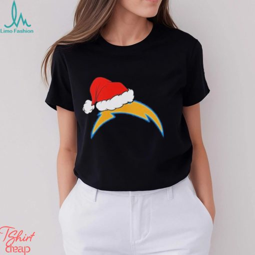 Los Angeles Chargers logo Santa Hat Christmas 2023 Shirt