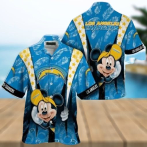 Los Angeles Chargers nfl mickey mouse Hawaiian Shirt custom for fan