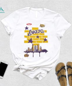 Los Angeles Lakers Mitchell & Ness x Tats Cru Hardwood Classics City T Shirt