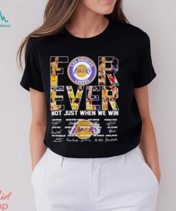 Los Angeles Lakers basketball forever not just when we win signatures logo shirt