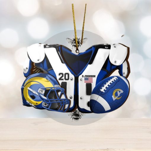 Los Angeles Rams NFL Sport Ornament Custom Your Name And Number