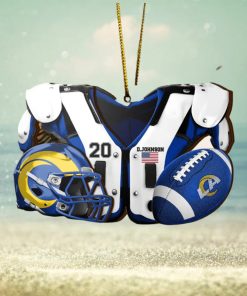 Los Angeles Rams NFL Sport Ornament Custom Your Name And Number