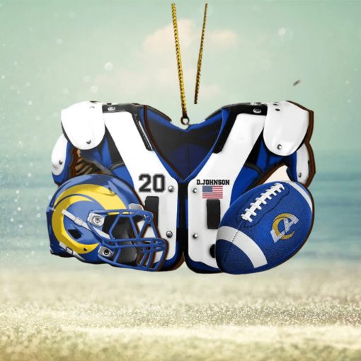 Los Angeles Rams NFL Sport Ornament Custom Your Name And Number