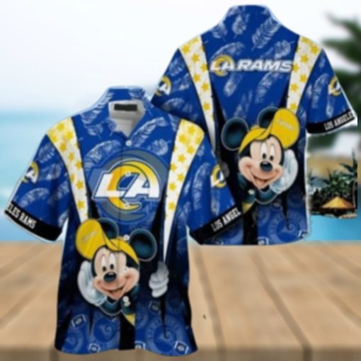 Los Angeles Rams nfl mickey mouse Hawaiian Shirt custom for fan