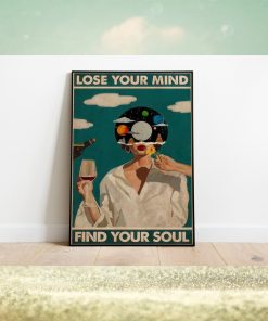 Lose Your Mind Find Your Soul Vintage Poster, Lose Your Mind Print, Vintage Music Inspired Wall Art, Retro Poster Print, Music Retro Poster