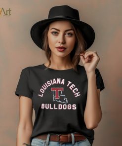 Louisiana Tech Bulldogs Blue Retro Stack T Shirt