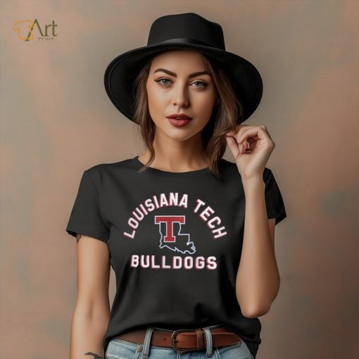 Louisiana Tech Bulldogs Blue Retro Stack T Shirt