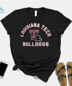 Louisiana Tech Bulldogs Blue Retro Stack T Shirt