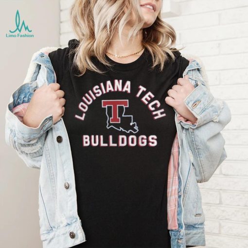 Louisiana Tech Bulldogs Blue Retro Stack T Shirt