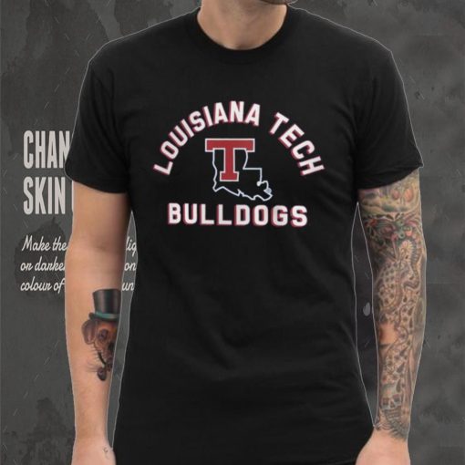 Louisiana Tech Bulldogs Blue Retro Stack T Shirt