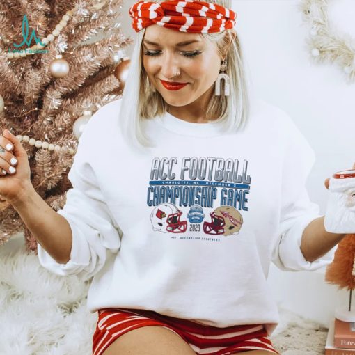 Louisville Cardinals vs Florida State Seminoles ACC Football Helmet Matchup T Shirt