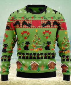 Love Black Cat Christmas Ugly Christmas Sweater