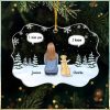 Of All The Weird Things   Couple Personalized Custom Ornament   Acrylic Snow Globe Shaped   Christmas Gift For Husband Wife, Anniversary