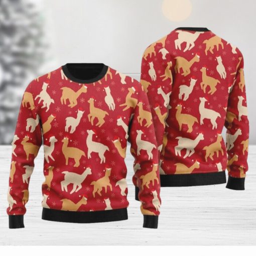 Love Llamas Ugly Christmas Sweater Funny Gift For Men And Women Family Holidays