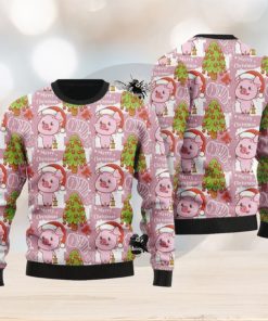 Lovely Pig On Pink Ugly Christmas Sweater Funny Gift For Men And Women Family Holidays