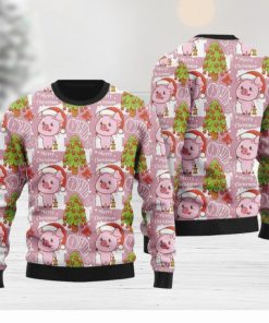 Lovely Pig On Pink Ugly Christmas Sweater Funny Gift For Men And Women Family Holidays