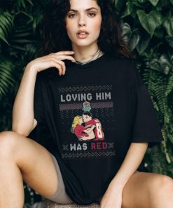 Loving Him Was Red Taylor Sw And Travis Kelce Ugly Christmas shirt, hoodie, sweater, long sleeve and tank top Loving Him Was Red Taylor Sw And Travis Kelce Ugly Christmas shirt