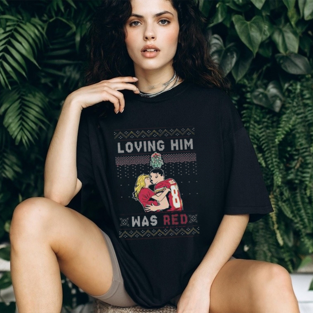 Loving Him Was Red Taylor Sw And Travis Kelce Ugly Christmas shirt Loving Him Was Red Taylor Sw And Travis Kelce Ugly Christmas shirt