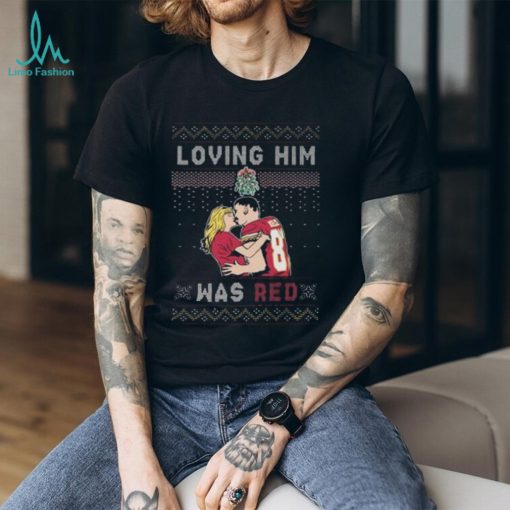Loving Him Was Red Taylor Sw And Travis Kelce Ugly Christmas shirt