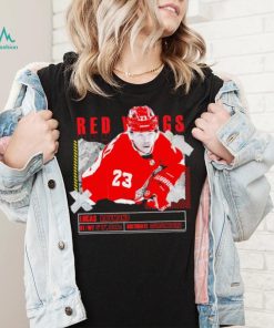 Lucas Raymond number 23 Detroit Red Wings ice hockey player pose paper gift shirt