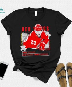 Lucas Raymond number 23 Detroit Red Wings ice hockey player pose paper gift shirt