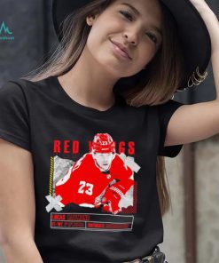 Lucas Raymond number 23 Detroit Red Wings ice hockey player pose paper gift shirt