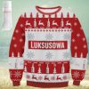 Chicago Blackhawks NHL Mascot Santa Hat Custom Name Ugly Christmas Sweater