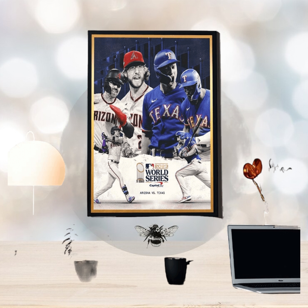 MLB 2023 World Series Is Set Arizona Vs Texas Poster Canvas MLB 2023 World Series Is Set Arizona Vs Texas Poster Canvas