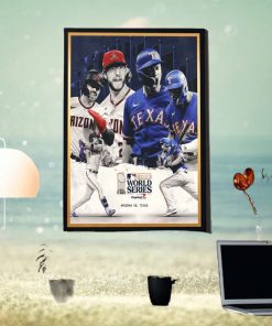MLB 2023 World Series Is Set Arizona Vs Texas Poster Canvas