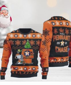 MLB Houston Astros Snoopy All Over Print Christmas AOP Sweater