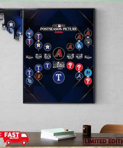 MLB Postseason Picture Matchups x Adobe 2023 World Series Arizona Diamondbacks vs Texas Rangers Poster Canvas