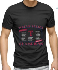 MLB Texas Rangers Team World Series Champions 2023 Shirt