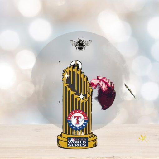 MLB World Series 2023 Champions Trophy Texas Rangers Tree Decorations Holiday Gift Ornament