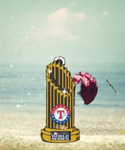 MLB World Series 2023 Champions Trophy Texas Rangers Tree Decorations Holiday Gift Ornament