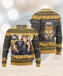 MSBY Black Jackal Ugly Christmas Sweater Haikyuu Anime Xmas Gift