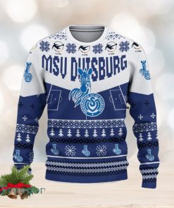 MSV Duisburg Snowflakes Tree Custom Name Ugly Christmas Sweater New For Fans Gift Holidays Christmas