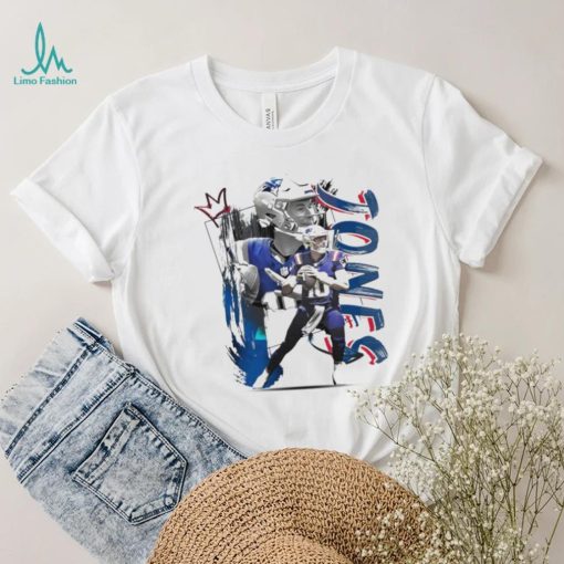 Mac Jones number 10 New England Patriots football player pose poster shirt