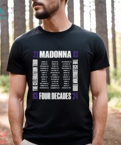 Madonna The Celebration 2024 Tour T Shirt