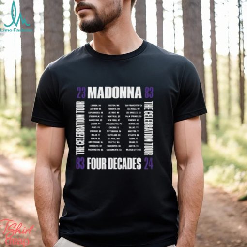 Madonna The Celebration 2024 Tour T Shirt