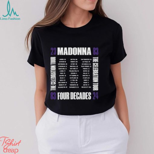 Madonna The Celebration 2024 Tour T Shirt