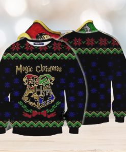 Magic Christmas Harry Potter Hogwarts Logo Ugly Christmas Sweaters