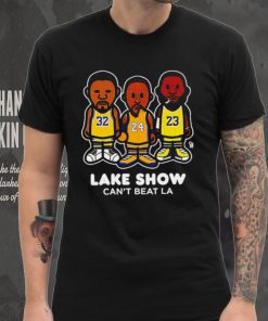 Magic Johnson Kobe Bryant Kobe LeBron players Lake show can’t beat LA caricature shirt