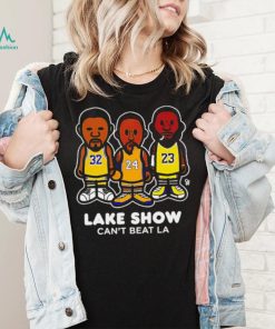 Magic Johnson Kobe Bryant Kobe LeBron players Lake show can’t beat LA caricature shirt