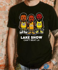 Magic Johnson Kobe Bryant Kobe LeBron players Lake show can’t beat LA caricature shirt