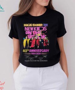 Magic Summer 2024 New Kids On The Block 40th Anniversary 1984 – 2024 Thank You For The Memories T Shirt