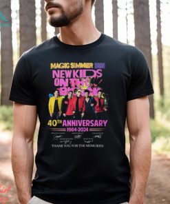 Magic Summer 2024 New Kids On The Block 40th Anniversary 1984 – 2024 Thank You For The Memories T Shirt, hoodie, sweater, long sleeve and tank top Magic Summer 2024 New Kids On The Block 40th Anniversary 1984 – 2024 Thank You For The Memories T Shirt